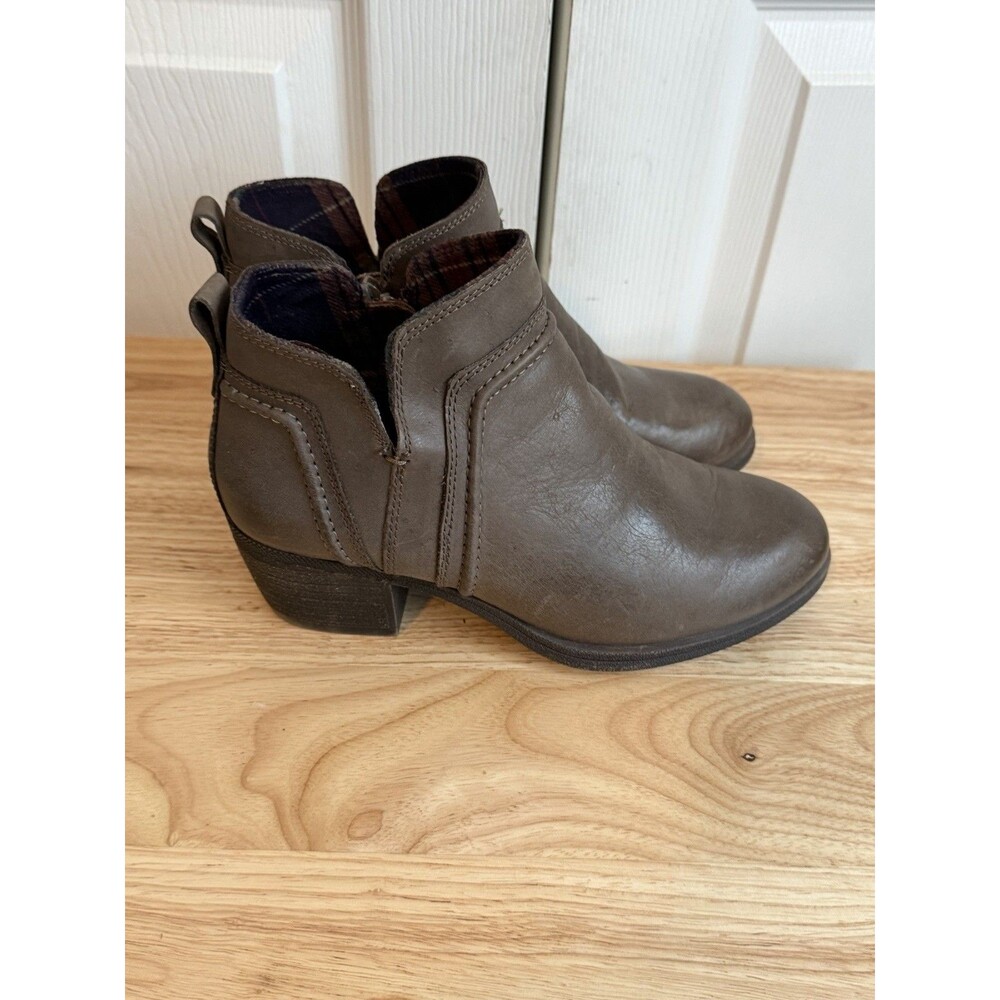 Rockport Cobb Hill Anisa V-Cut Ankle Bootie Womens 6.5 Brown Leather